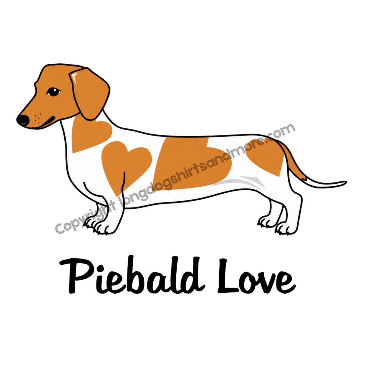 Piebald Love Shorthair Red