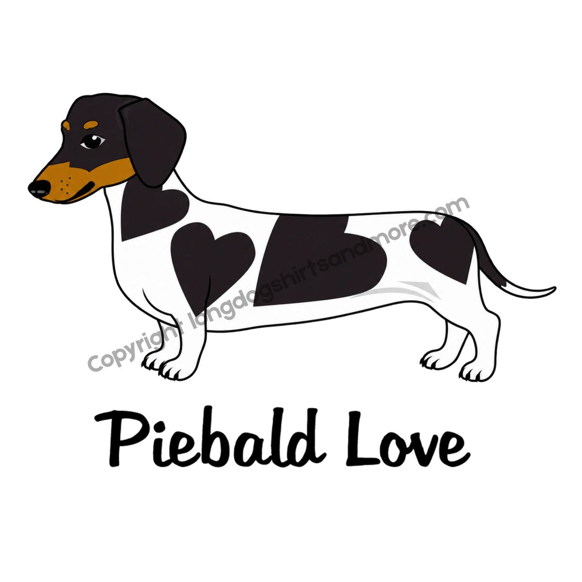 Piebald Love Shorthair Black & Tan