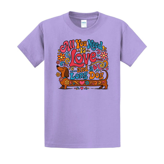 All You Need Is Love and a Long Dog Unisex T-Shirt (RSH)