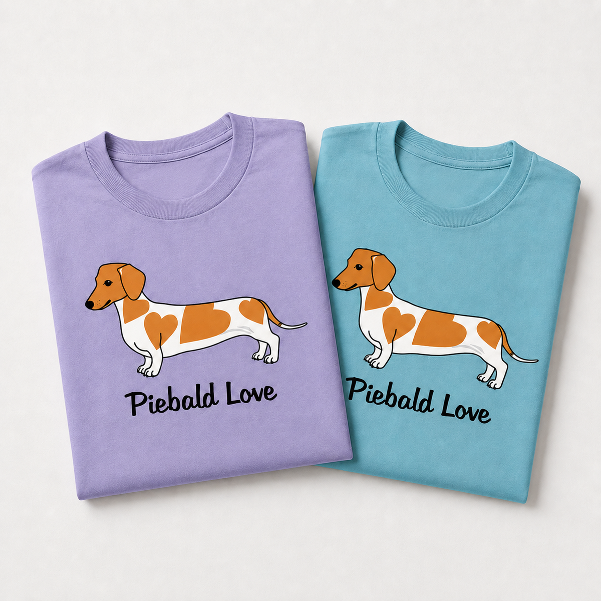 Piebald Love Shorthair Red Dachshund Unisex T-Shirt