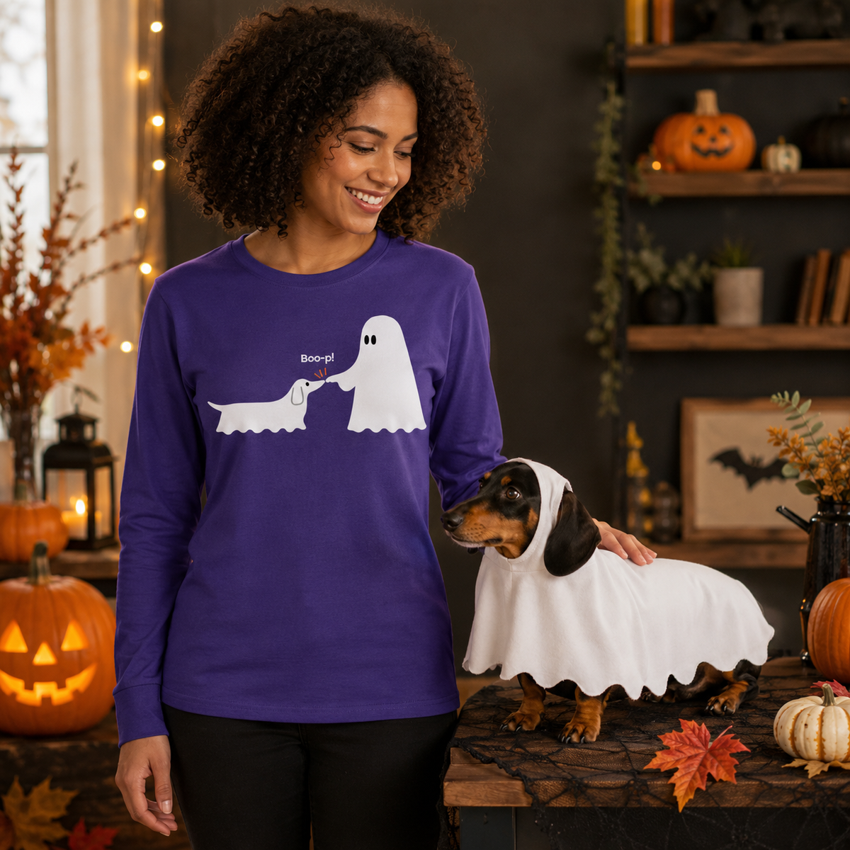 Boo-p Ghosts Unisex Long-Sleeve T-Shirt