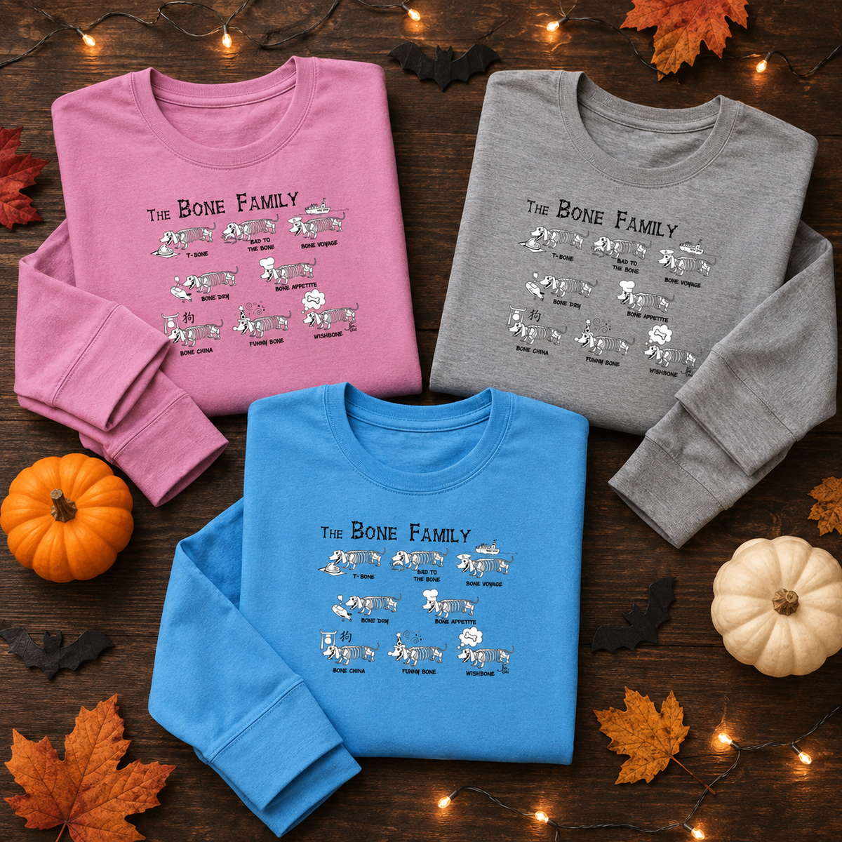 The Bone Family Ladies Long-Sleeve T-Shirt