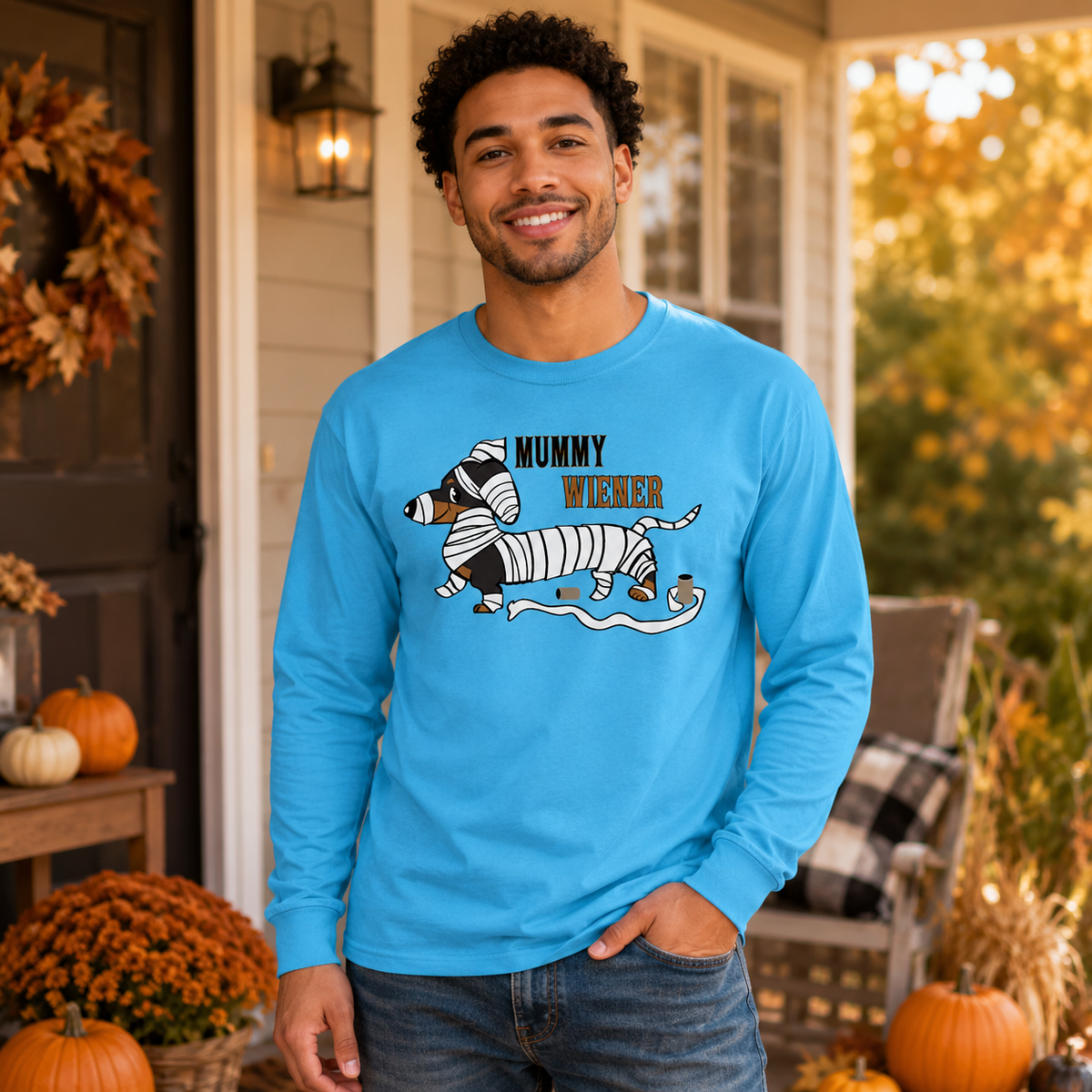 Mummy Wiener Long-Sleeve Unisex T-Shirt