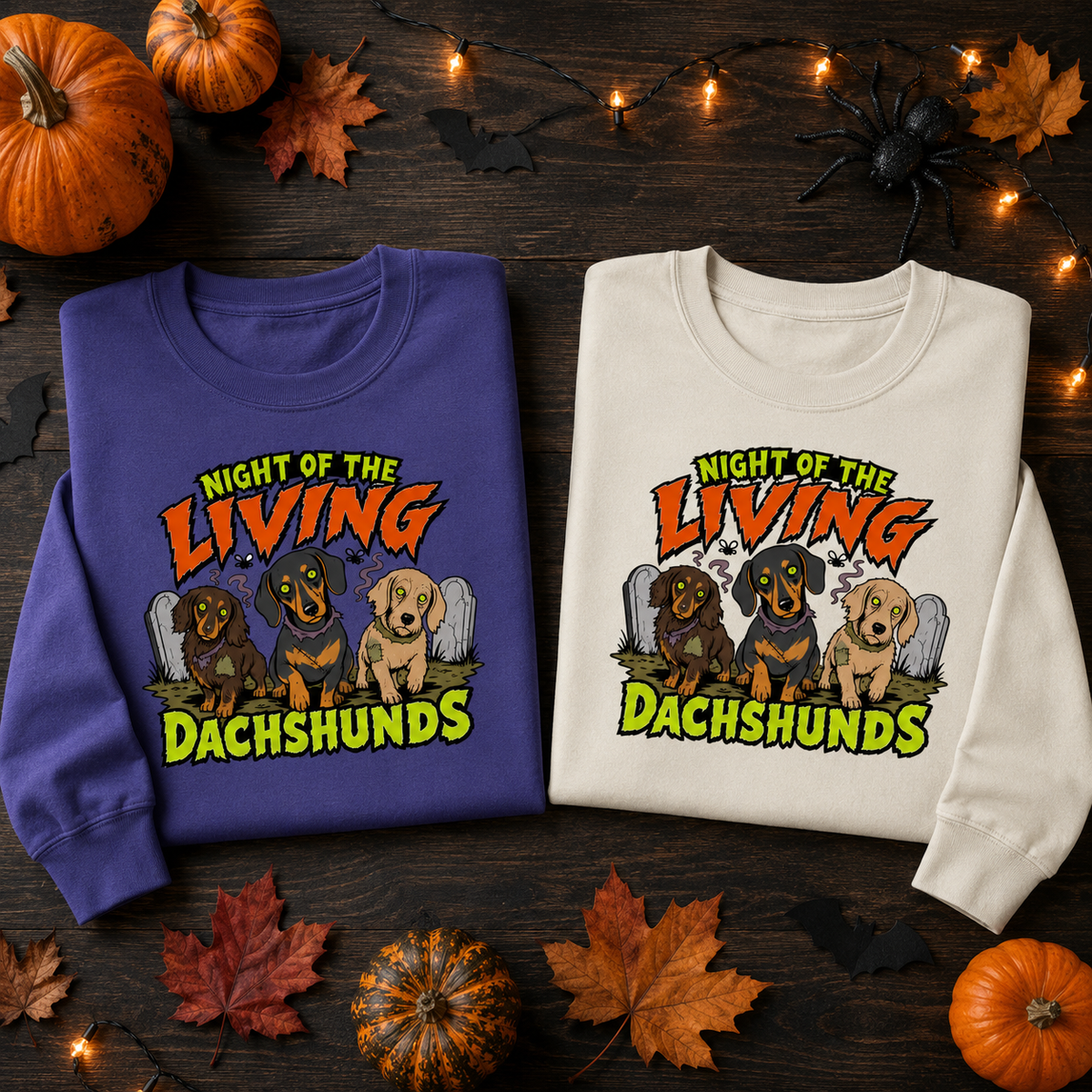 Night of the Living Dachshunds Unisex Long-Sleeve T-Shirt