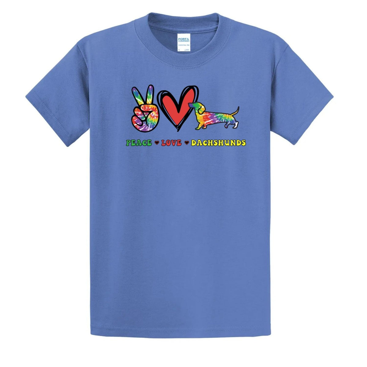 Peace, Love, Dachshunds Unisex T-Shirt