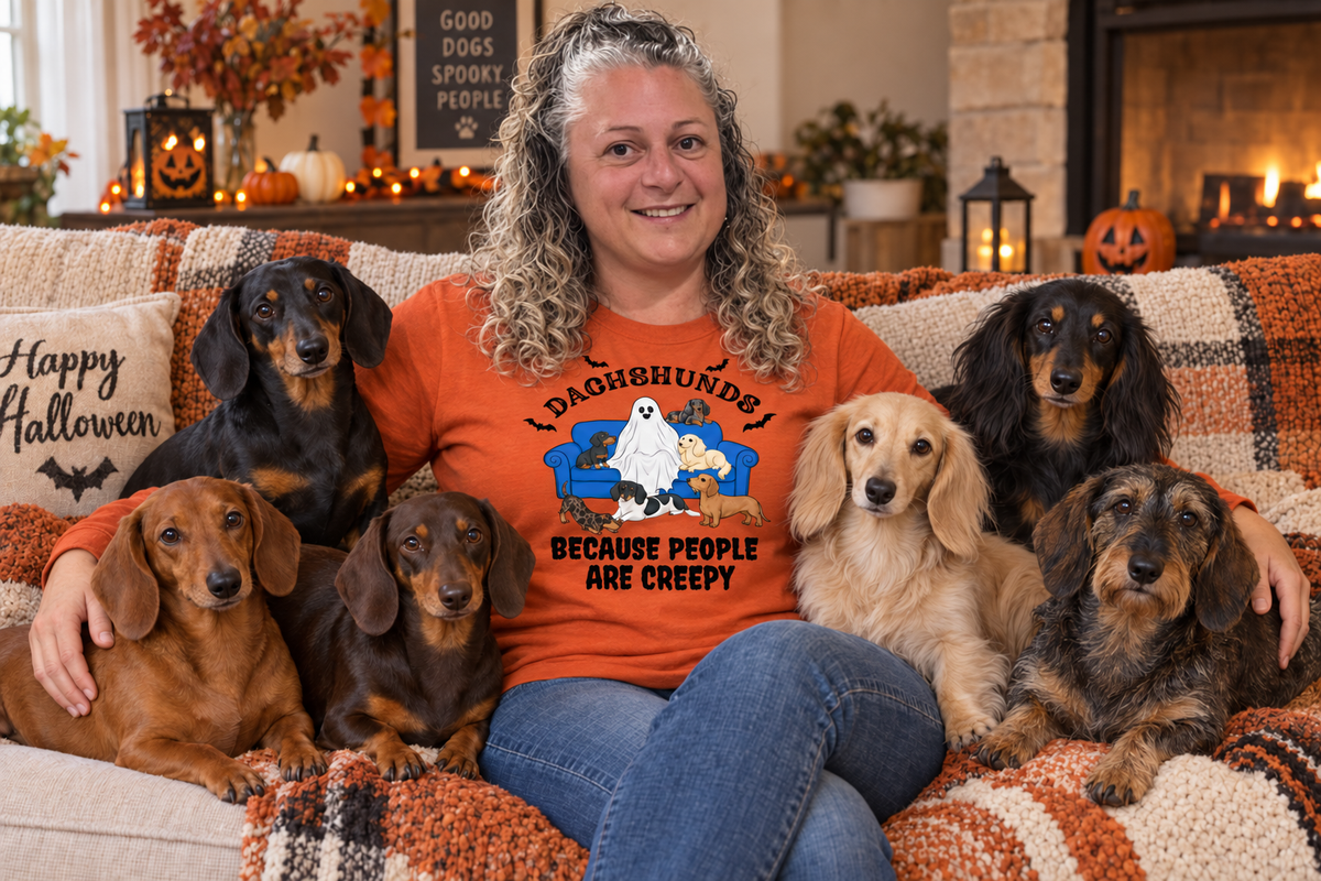 Dachshunds: Because People Are Creepy Unisex Long-Sleeve T-Shirt