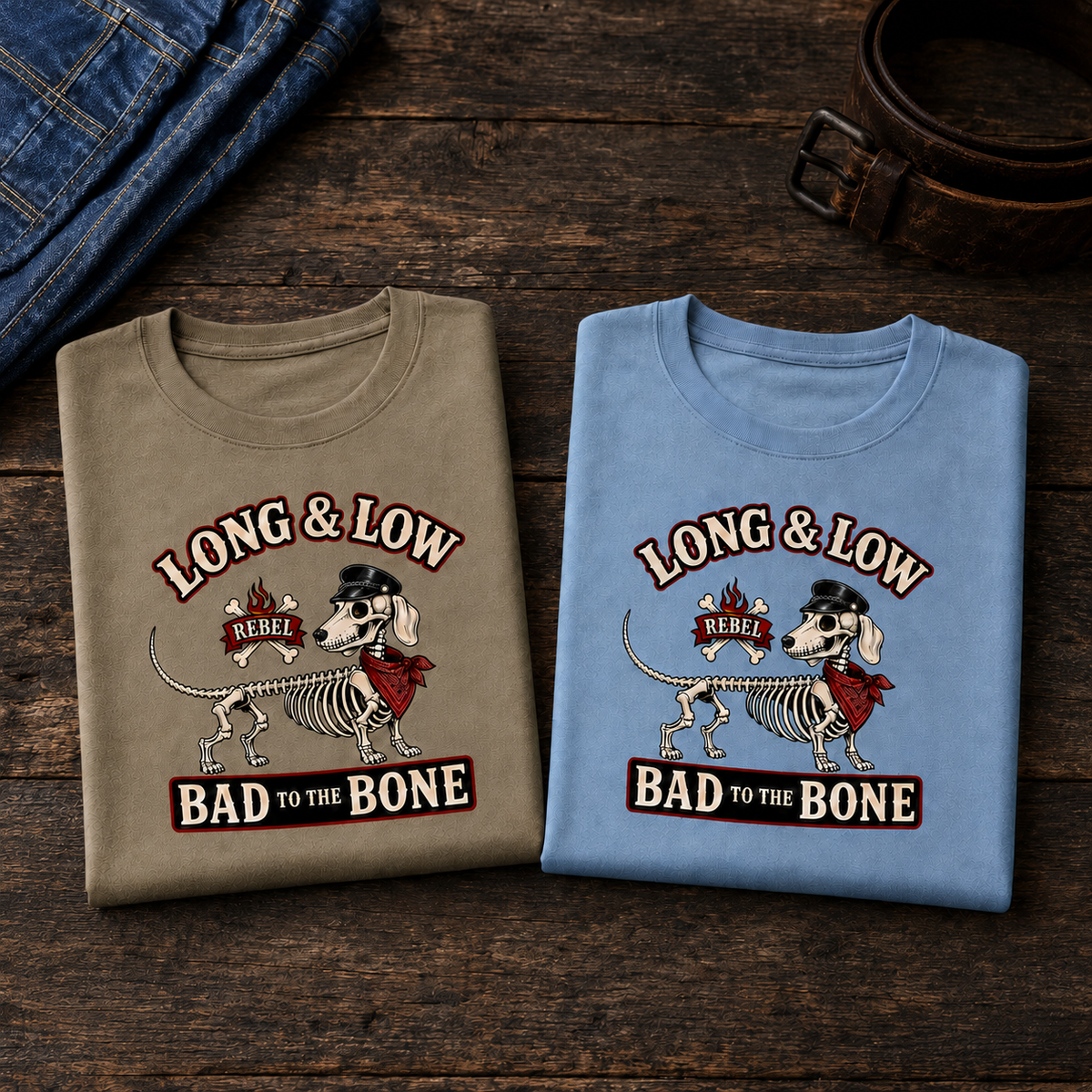 Long & Low Skeleton Unisex T-Shirt