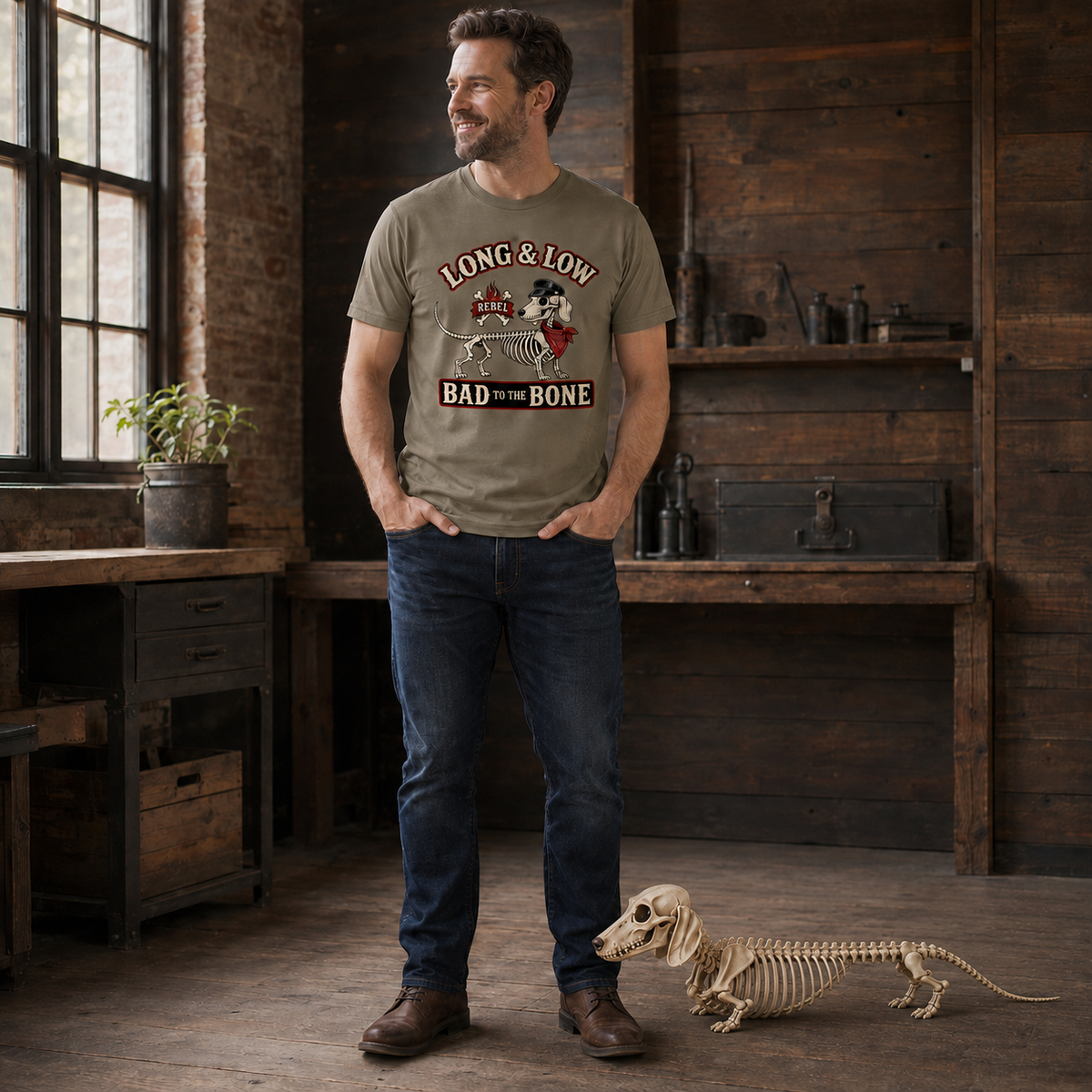 Long & Low Skeleton Unisex T-Shirt