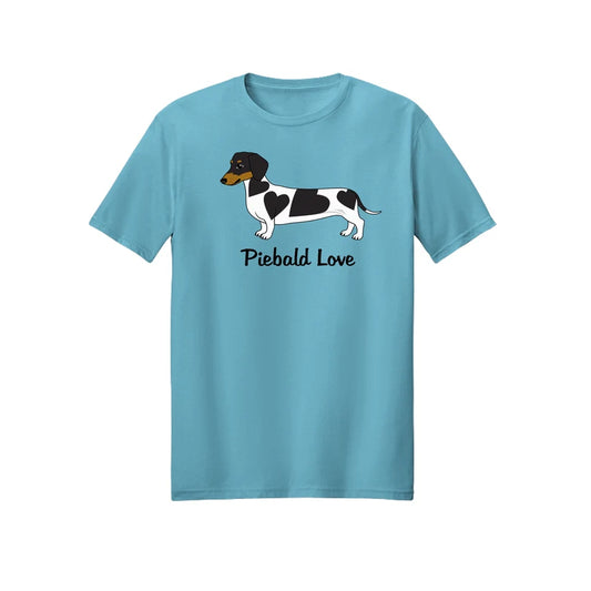 Piebald Love Shorthair Black & Tan Dachshund Unisex T-Shirt