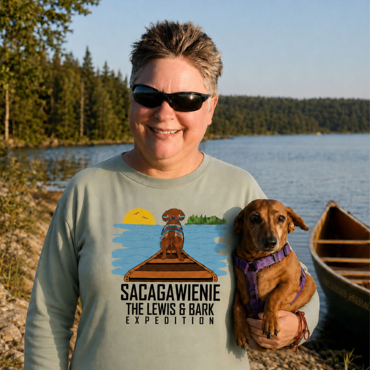 Sacagawienie Dachshund Unisex Long-Sleeve T-Shirt